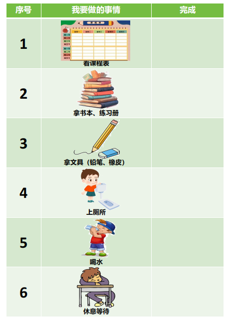 幼小衔接中帮助孩子理解小学生活的视觉流程